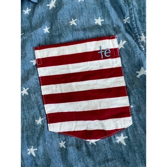 Tipsy Elves American Pride Button Down Shirt XL - Picture 4 of 7
